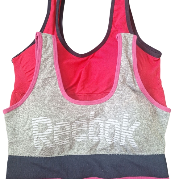 Reebok Pink and Gray Sports Bras - Picture 2 of 3